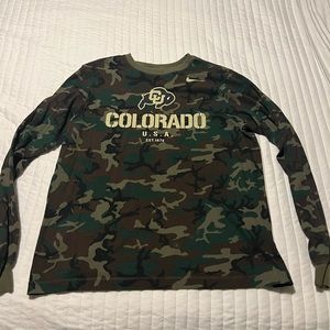 CU BUFFS Nike Men’s Camo long sleeve tshirt